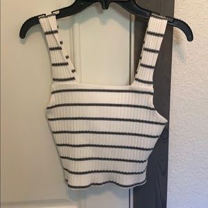 COPY - striped crop tank